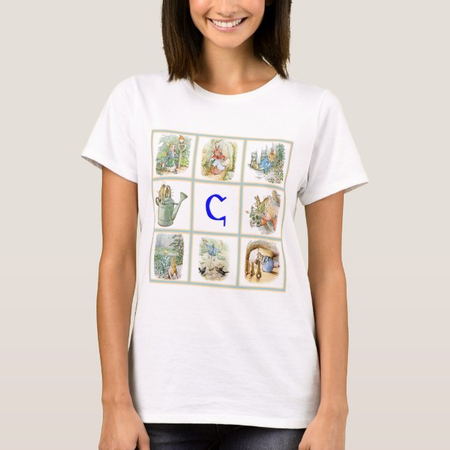 PETER RABBIT for kids whose name begins with C T-Shirt (Front)