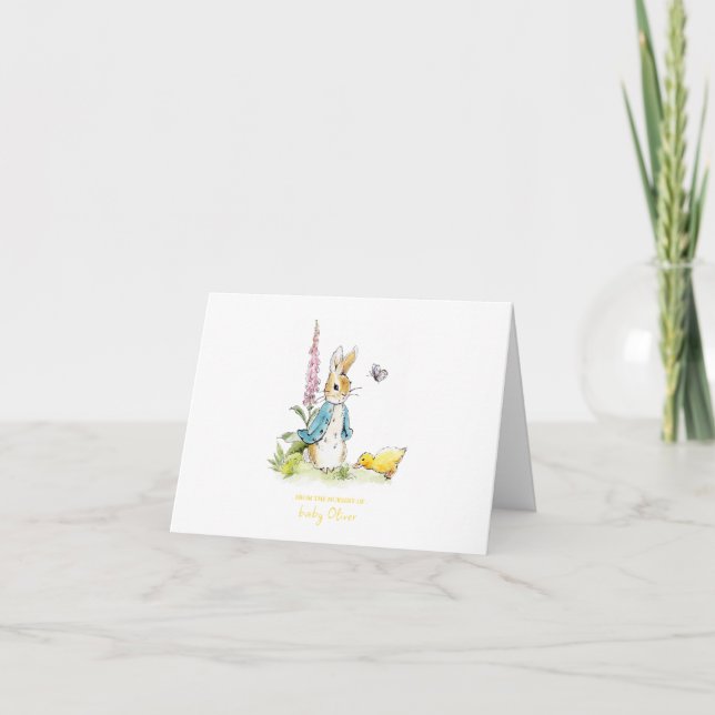 Peter Rabbit From the nursery of Folded Thank You Card (Front)