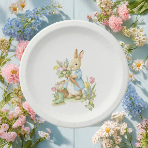 Peter Rabbit Garden Baby Shower  Paper Plate