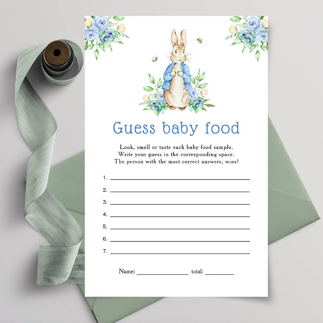 Peter Rabbit Guess baby food game (Creator Uploaded)