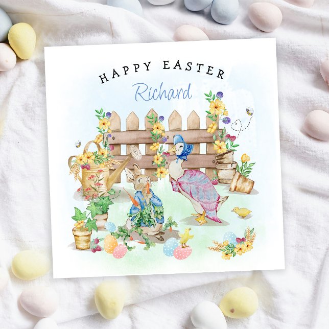 Peter Rabbit Happy Easter Holiday Card (Creator Uploaded)