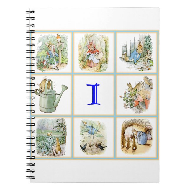 PETER RABBIT images personalised with the letter H Notebook (Front)