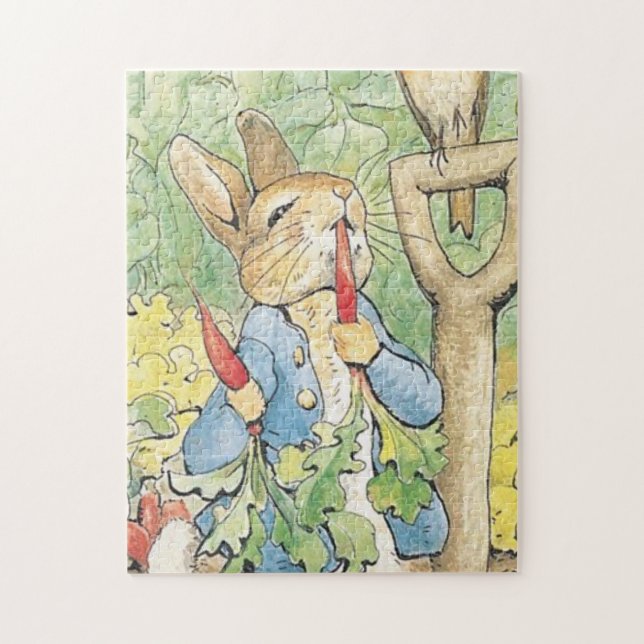Peter Rabbit In The Garden - Beatrix Potter Jigsaw Puzzle (Vertical)