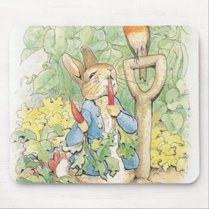 Peter Rabbit In The Garden - Beatrix Potter Mouse Pad