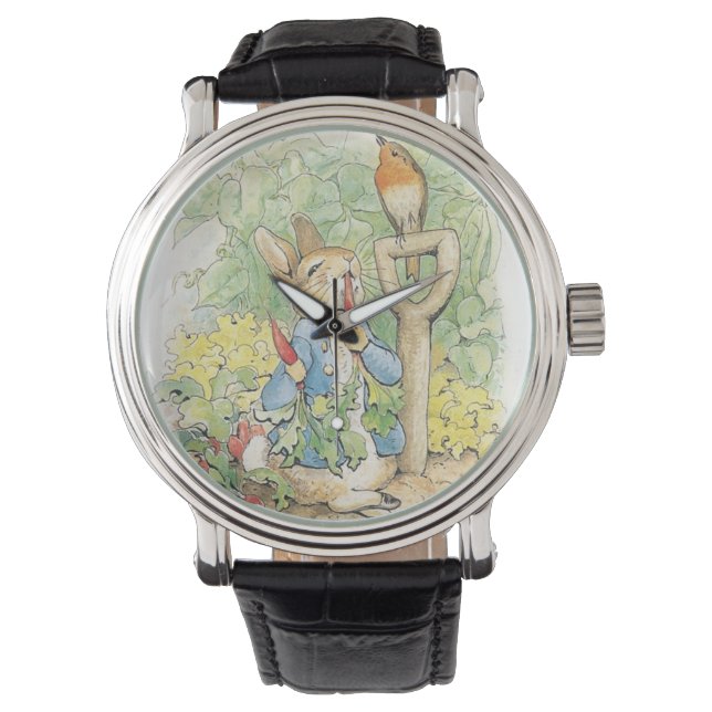 Peter Rabbit In The Garden - Beatrix Potter Watch (Front)