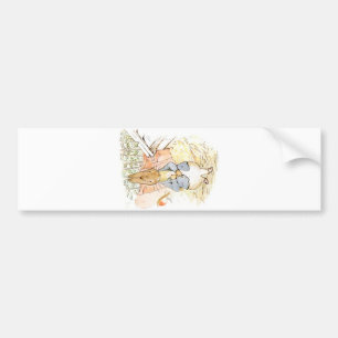 Peter Rabbit in the Garden (by Beatrix Potter) Bumper Sticker
