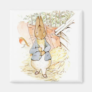 Peter Rabbit in the Garden (by Beatrix Potter) Magnet