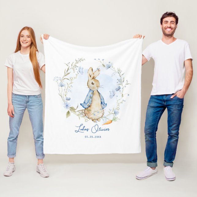 Peter Rabbit Inspired Design  Fleece Blanket (In Situ)