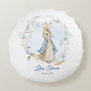 Peter Rabbit Inspired Design Round Pillow