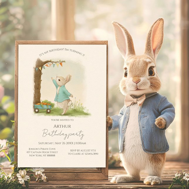 Peter Rabbit Kids Birthday&Game Invitation (Creator Uploaded)