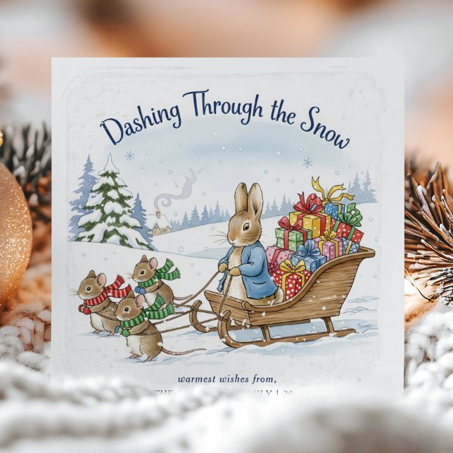 Peter Rabbit Magical Christmas Holiday Card (Creator Uploaded)