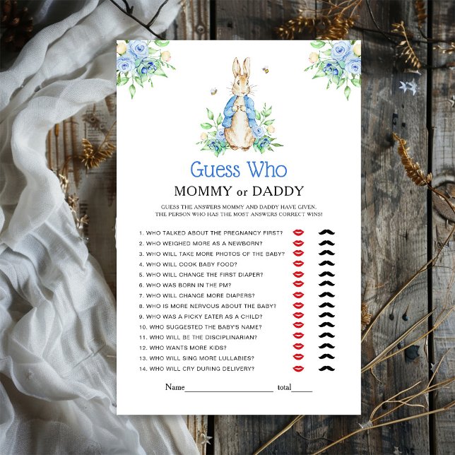 Peter Rabbit Mummy or Daddy Baby Game (Creator Uploaded)