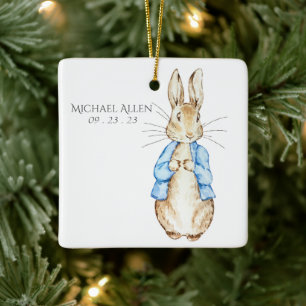 Peter Rabbit Personalised Baby Ceramic Ornament
