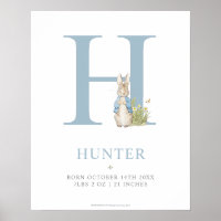 Peter Rabbit | Personalised Letter H
