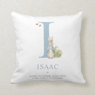 Peter Rabbit   Personalised Letter I Cushion