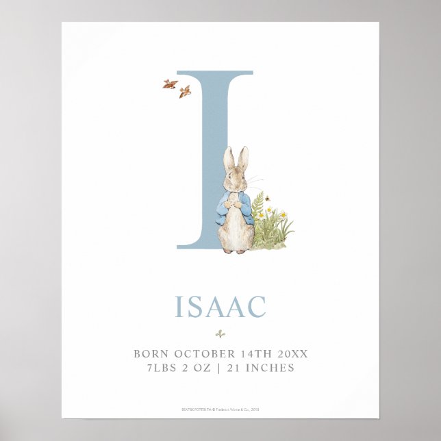 Peter Rabbit | Personalised Letter I Poster (Front)