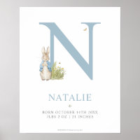 Peter Rabbit | Personalised Letter N