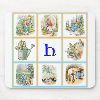 PETER RABBIT personalised with letter H Mouse Pad