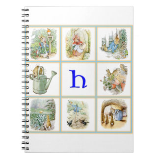 PETER RABBIT personalised with letter H Notebook