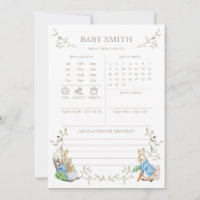 Peter Rabbit Prediction & Advice Baby Shower Game