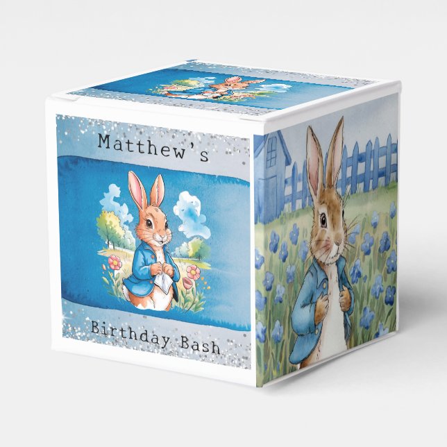 Peter Rabbit’s Garden Boy Birthday Bash Favour Box (Front Side)