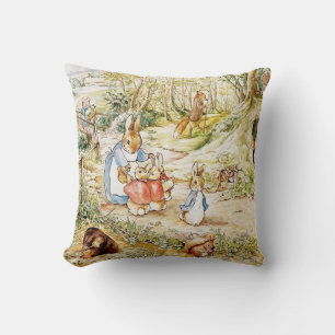 Peter Rabbit’s Neighbourhood by Beatrix Potter Cushion