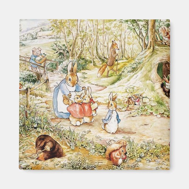 Peter Rabbit’s Neighbourhood by Beatrix Potter Magnet (Front)