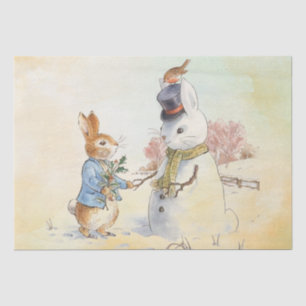 Peter Rabbit (snowman)  Tissue Paper