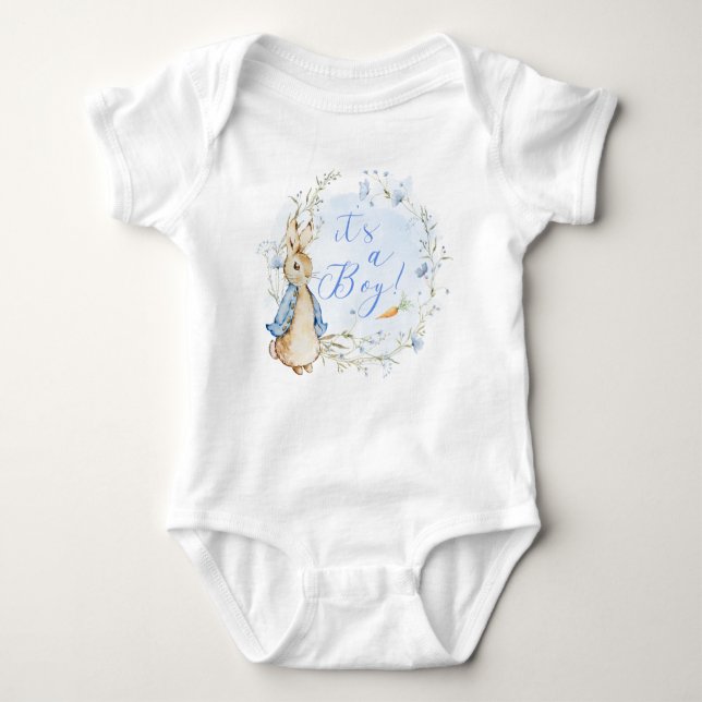 Peter Rabbit-themed It's a Boy Bodysuits (Front)