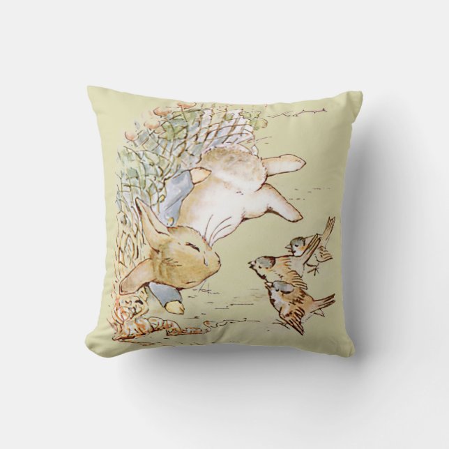 Peter Rabbit  Throw Pillow (Front)