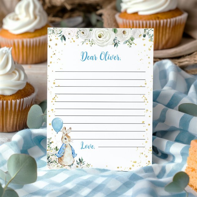 Peter Rabbit Time Capsule Note Message Card (Creator Uploaded)