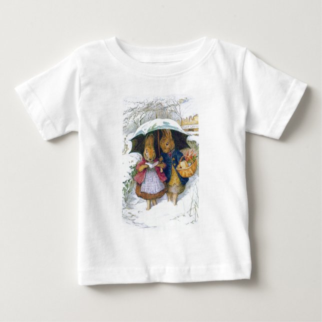 Peter Rabbit  (umbrella)   Baby T-Shirt (Front)
