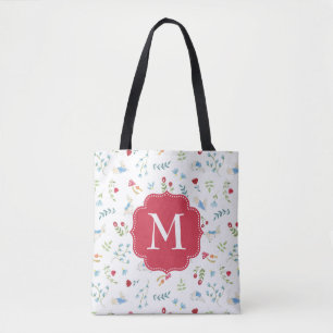 Peter Rabbit   Watercolor Forest Pattern Tote Bag