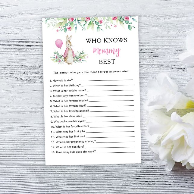 Peter Rabbit Who knows Mummy best Game (Creator Uploaded)