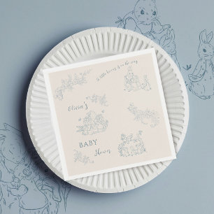 Peter Rabbit's mum Baby Shower Napkin
