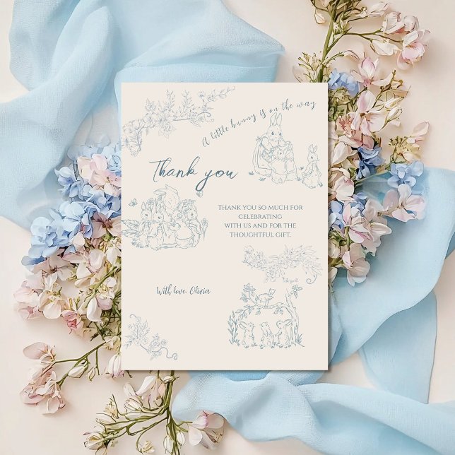 Peter Rabbit's mum Baby Shower Thank you (Creator Uploaded)