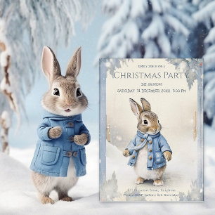 Peter Rabbit's Winter Holidays Invitation