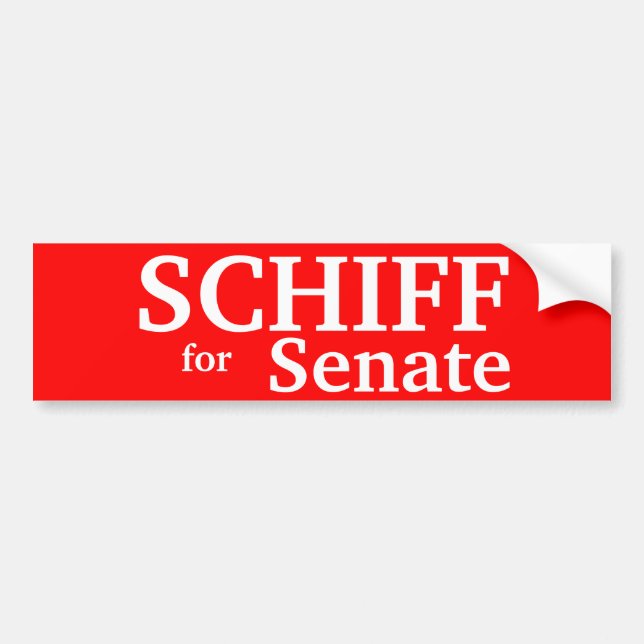 PETER SCHIFF , Connecticut Senate, for Bumper Sticker (Front)