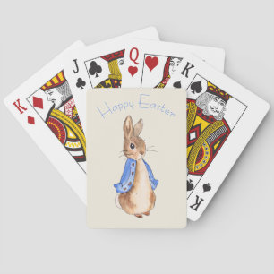 Peter the Easter bunny rabbit Playing Cards