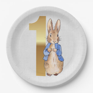 Peter the Rabbit 1st Birthday Paper Plate