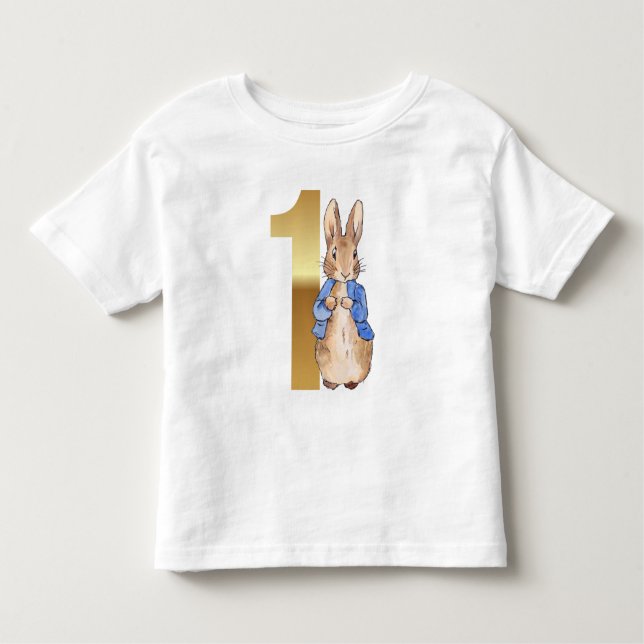 Peter the Rabbit 1st Birthday  Toddler T-Shirt (Front)