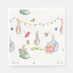 Peter the Rabbit and Family Napkin