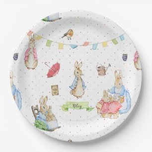 Peter the Rabbit and Family Paper Plate