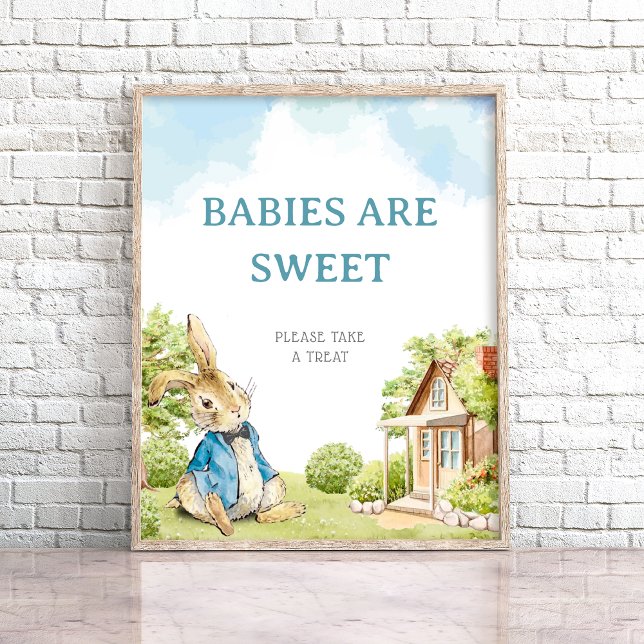 Peter The Rabbit Babies Are Sweet Take Are Treat Poster (Creator Uploaded)