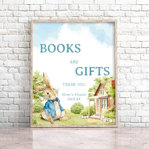 Peter The Rabbit Baby Shower Books & Gifts Sign