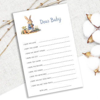 Peter The Rabbit Baby Shower Dear Baby Wishes Game