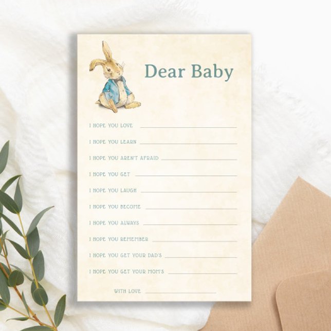 Peter The Rabbit Baby Shower Game Dear Baby Wishes (Creator Uploaded)
