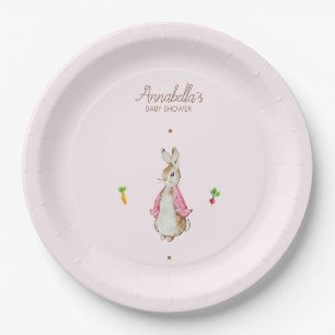 Peter the Rabbit Baby Shower Paper Plate