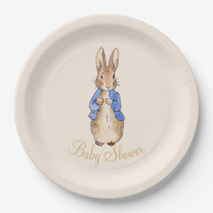 Peter the Rabbit Baby Shower Paper Plate