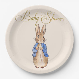 Peter the Rabbit Baby Shower Paper Plate
